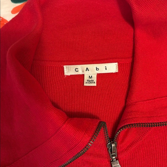 CAbi Vibrant Red Zip-Up Jacket - Picture 2 of 3